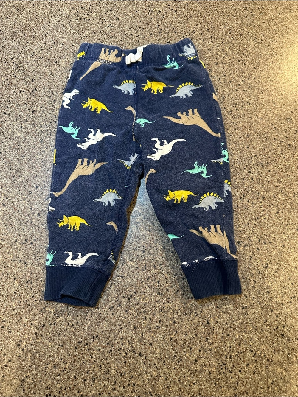 Carter's Navy Jogger Pants with Yellow Dino Accent